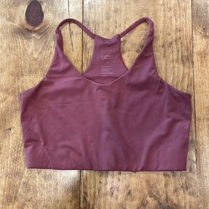 Girlfriend Collective Float Cleo Halter Bra, Fig, M